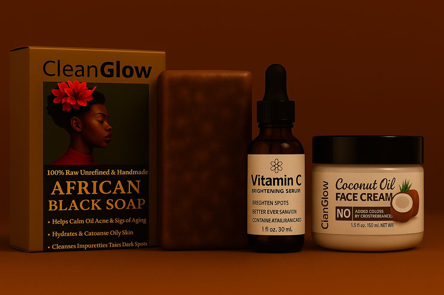 Clear Skin Triple: Soap + Moisturizer + Serum Bundle